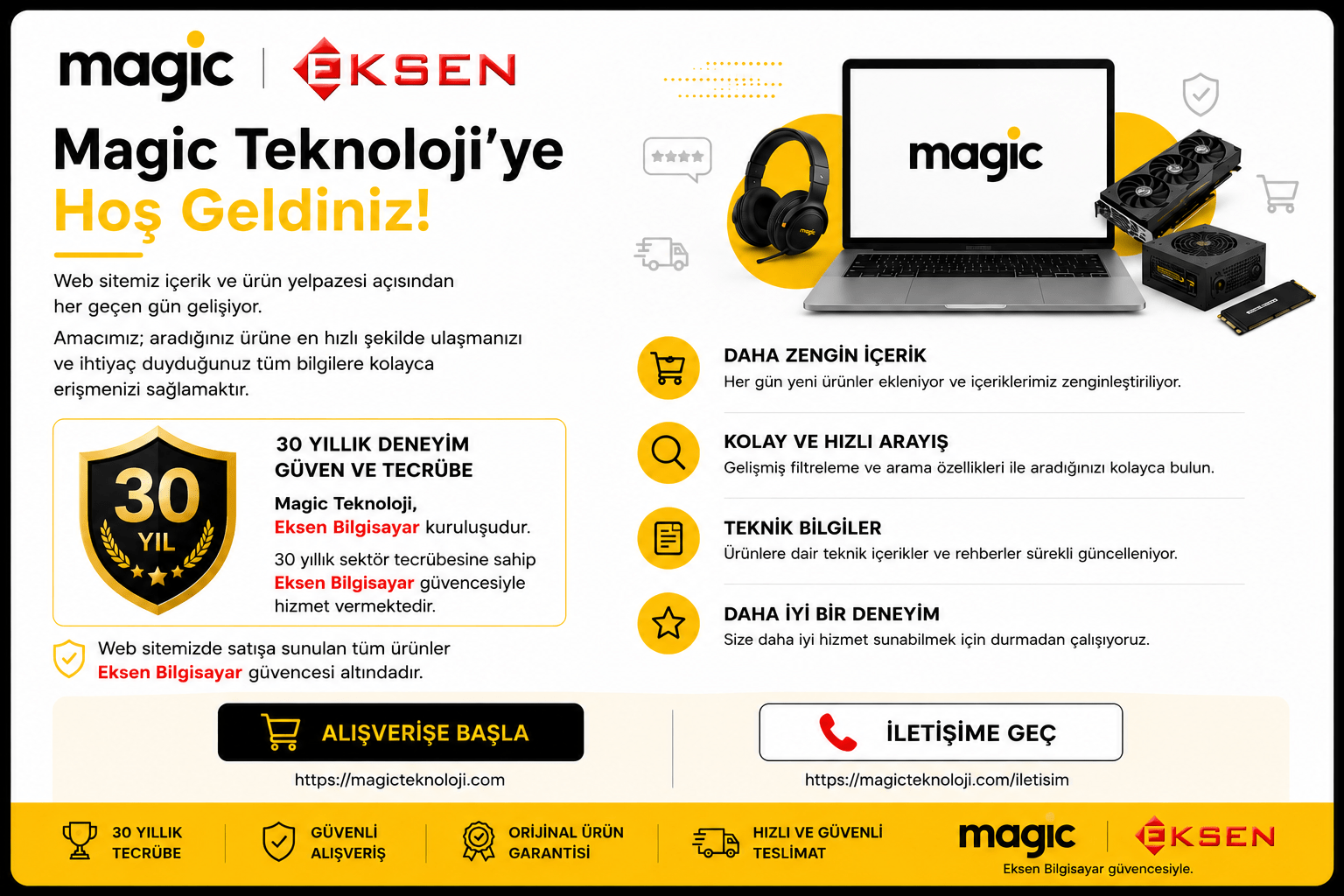 Magic Teknoloji'ye Hoş Geldiniz