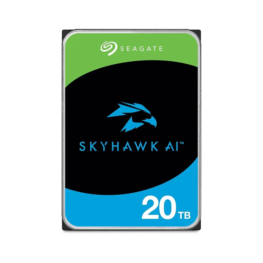 SEAGATE 20 TB 3.5 SKYHAWK AI SATA 512MB 7/24 GUVENLIK ST20000VE003 (5 YIL RESMI DIST GARANTILI)
