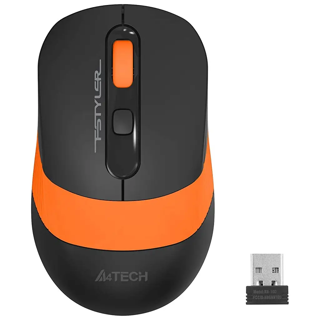 A4 TECH FG10 Nano Alıcılı Kablosuz 2000dpi Turuncu Mouse