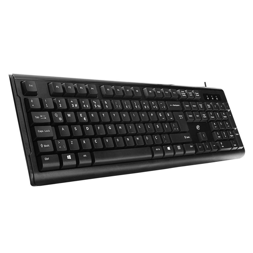 ACER eMachines, EAK9821, Siyah, USB Kablolu, Türkçe Q, Standart Klavye