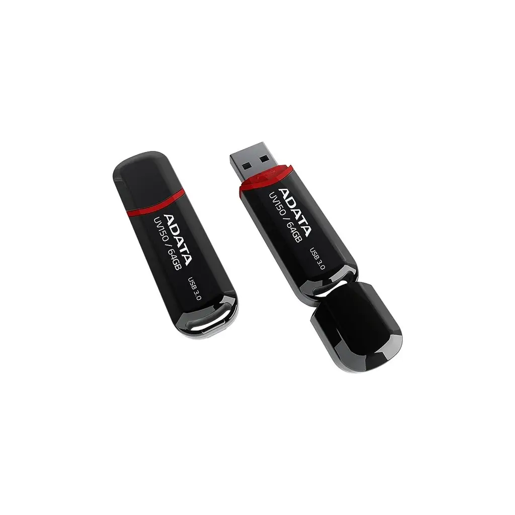 Adata UV150 Siyah 64GB USB 3,2 Flash Bellek