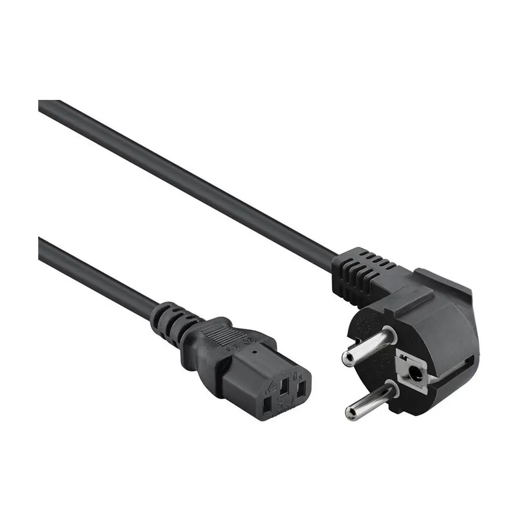 ASUS AC06C05EU INTEL AC POWER LEADS BULK AC CORD - 0.6M / 2FT C5 CONNECTOR EU PLUG SINGLE PACK BLACK