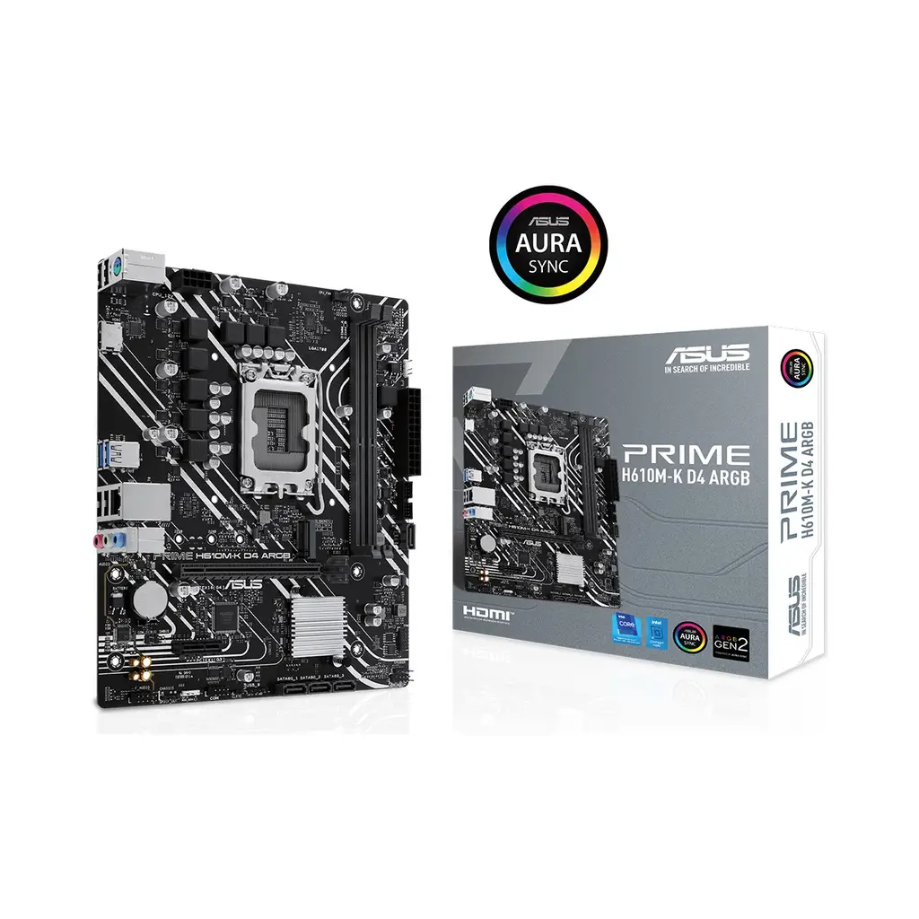 ASUS Prime H610M-K D4 ARGB Intel LGA1700 DDR4 Micro ATX Anakart