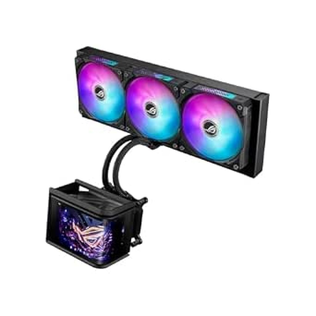 ASUS ROG RYUO IV 360 ARGB HAREKETLİ KAVİSLİ 6 67 INCH AMOLED EKRAN 3D EFEKTLİ VİDEO VE SİSTEM BİLGİLERİ ASETEK EMMA GEN8 V2 POMPA VE AURA EDGE AYDINLA