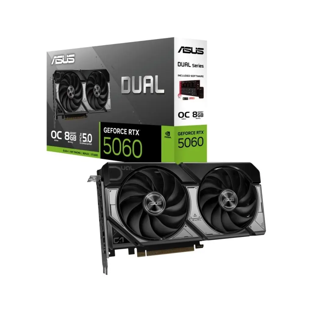 ASUS RTX 5060 Dual OC Edition DUAL-RTX5060-O8G 128 Bit GDDR7 8 GB Ekran Kartı