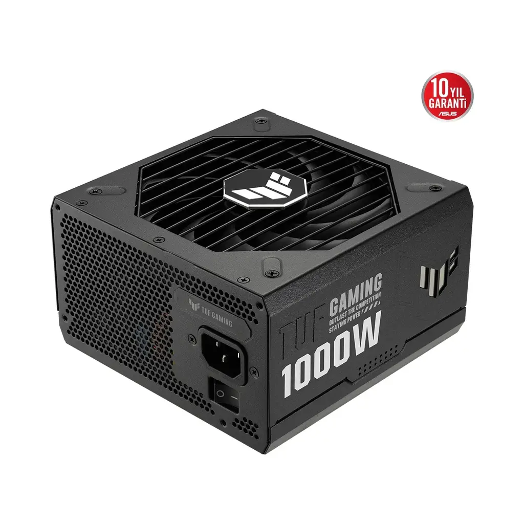 ASUS TUF GAMING-1000G 80+ GOLD 1000W MODÜLER ATX 3.0 UYUMLU 10 YIL GARANTİ - BEYAZ