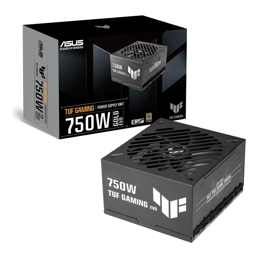 ASUS TUF GAMING 750W GOLD EVO PSU 80 PLUS & CYBENETICS GOLD FULL MODÜLER ATX 3.1 PCIE 5.1 12V-2X6 KABLO 8 YIL GARANTİ ASKERİ SINIF BİLEŞENLER