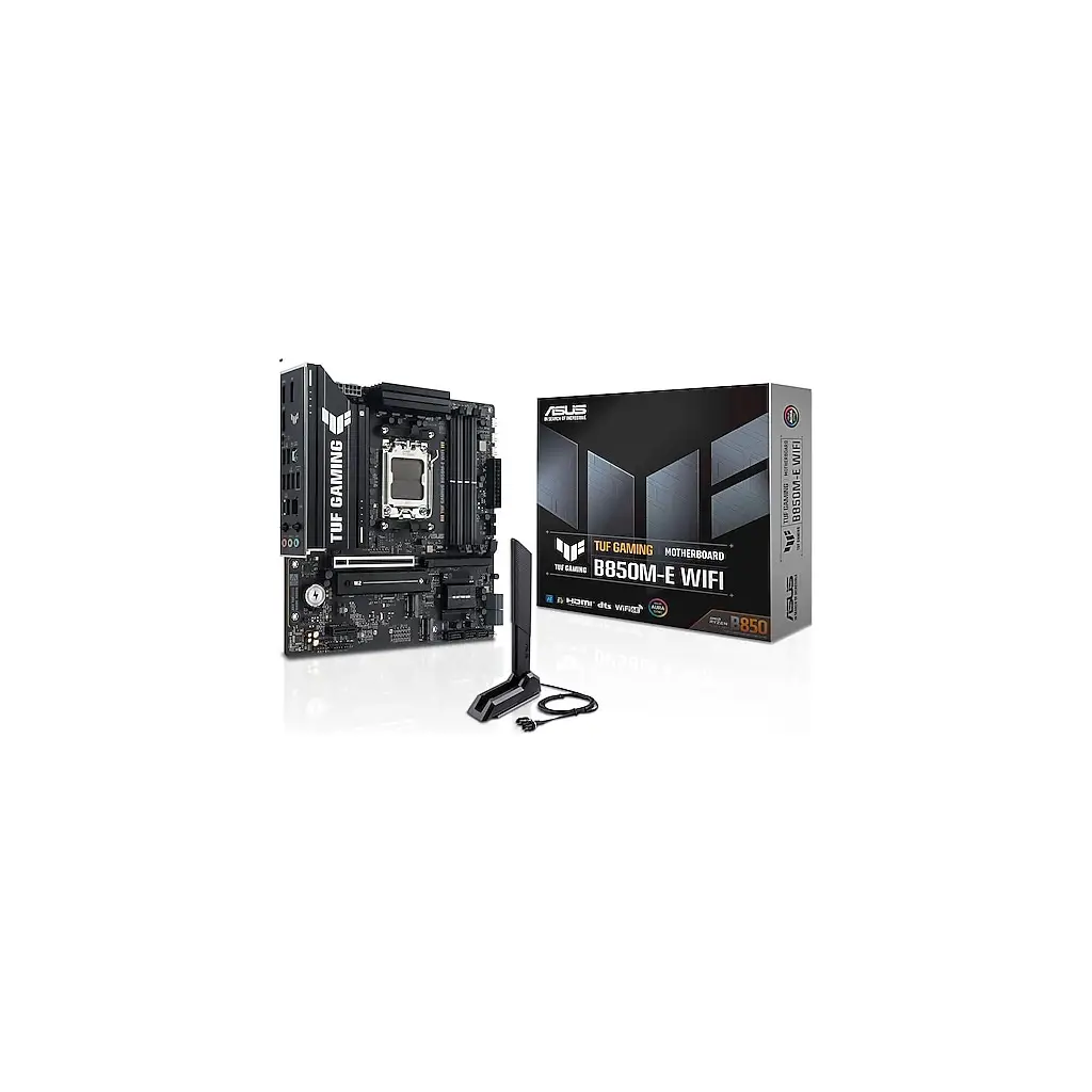 ASUS MB TUF GAMING B850M-E WIFI AMD B850 AM5 DDR5 8000 2xDP HDMI 3x M2 USB3.2 WiFi 6E + BT AURA RGB 2.5Gbit LAN mATX