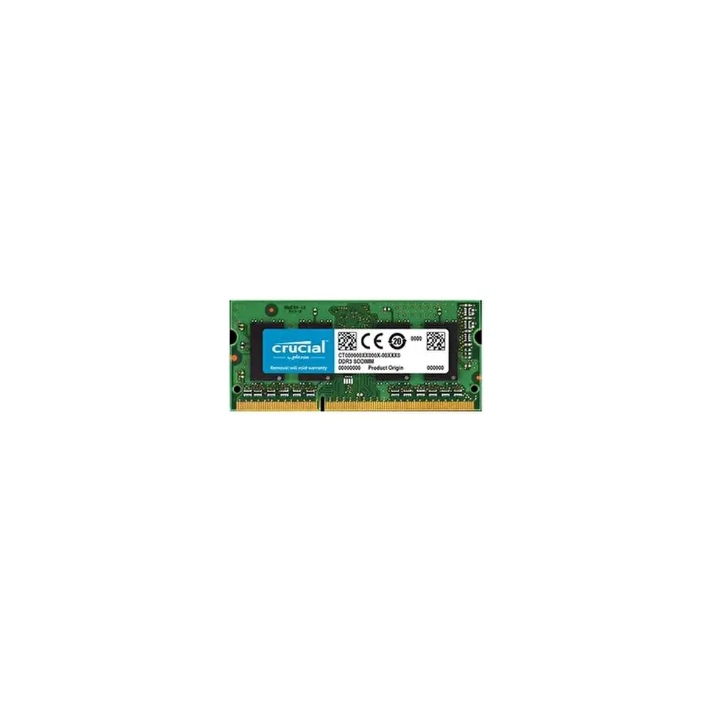 CRUCIAL 8GB 1600MHz DDR3 PC Ram CRUPC1600L/8G