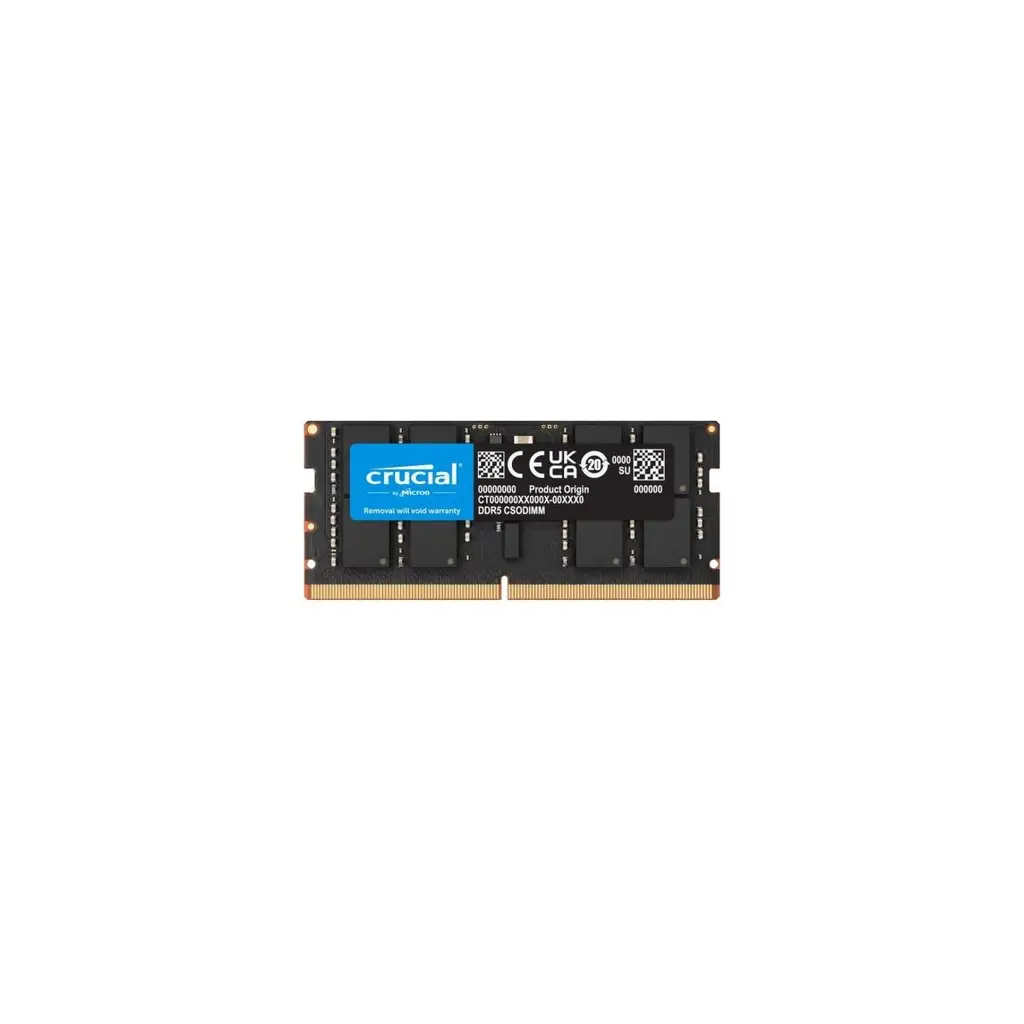 CRUCIAL CT16G64C52CS5, 16Gb, 6400Mhz, DDR5, CL52, SODIMM, Notebook RAM (By Micron)