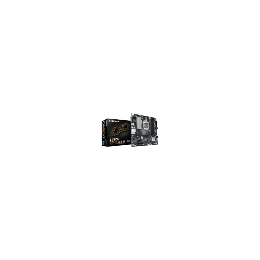 GIGABYTE B760M D3HP WIFI6, 4xDDR5, 2xM.2, DP, HDMI, VGA, Wi-Fi 6E, Bluetooth v5.3, 12-13.14.Nesil, LGA1700 Soket, Anakart