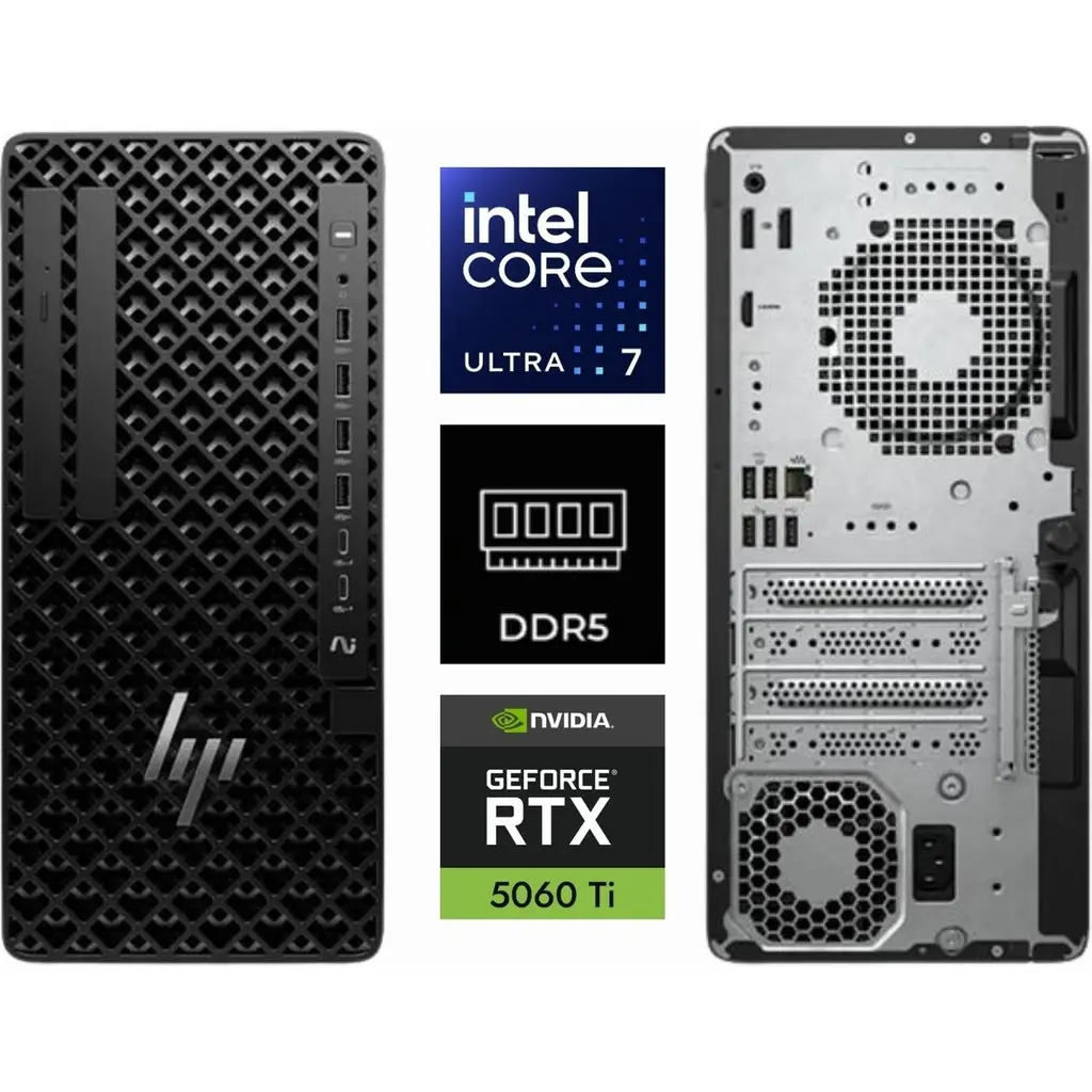 HP WS B34JSES Z1 G1i U7-265 32GB (1x32GB) nECC DDR5 5600 1TB SSD RTX 5060 Ti 16GB WIN11PRO