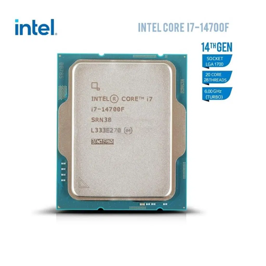 INTEL Core i7 14700F TRAY 5.4GHz 33MB 1700 Kutusuz, Fansız