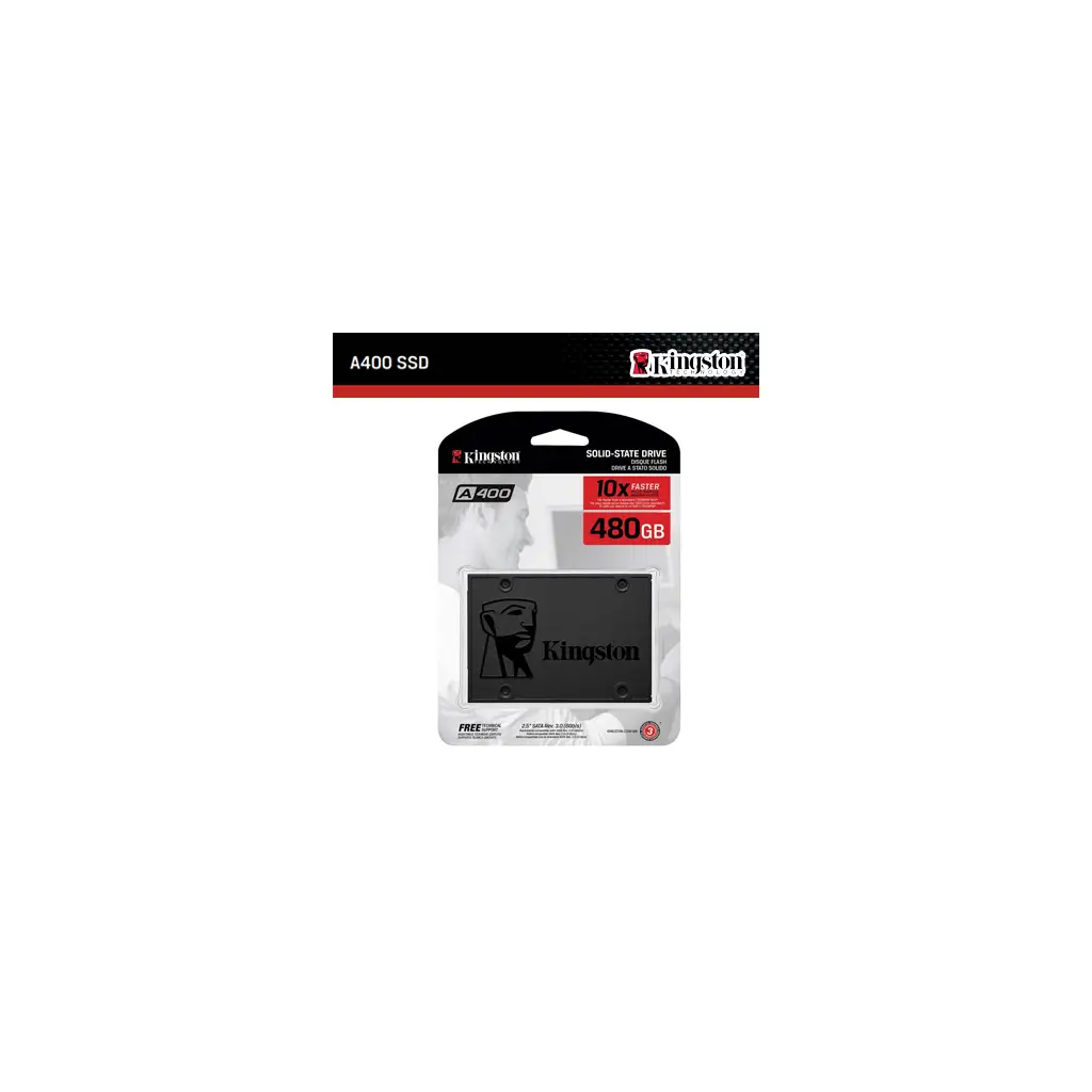 KINGSTON 480 GB A400 SSDNow SA400S37/480G 2.5" SATA 3.0 SSD