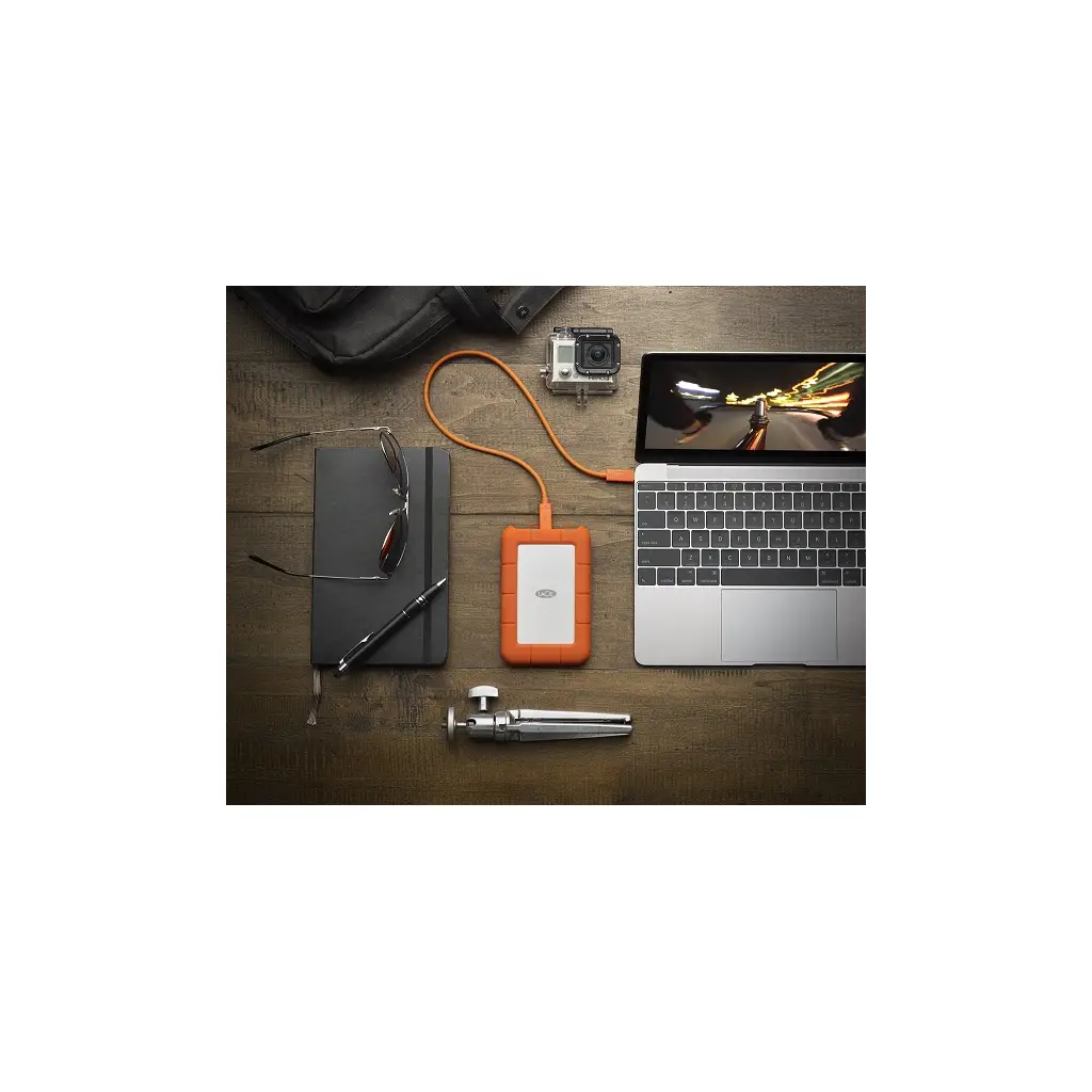 LACIE Rugged Mini STFR2000800 USB-C (USB 3.1) 2TB 2.5" Taşınabilir Disk Darbe ve Suya Dayanıklı