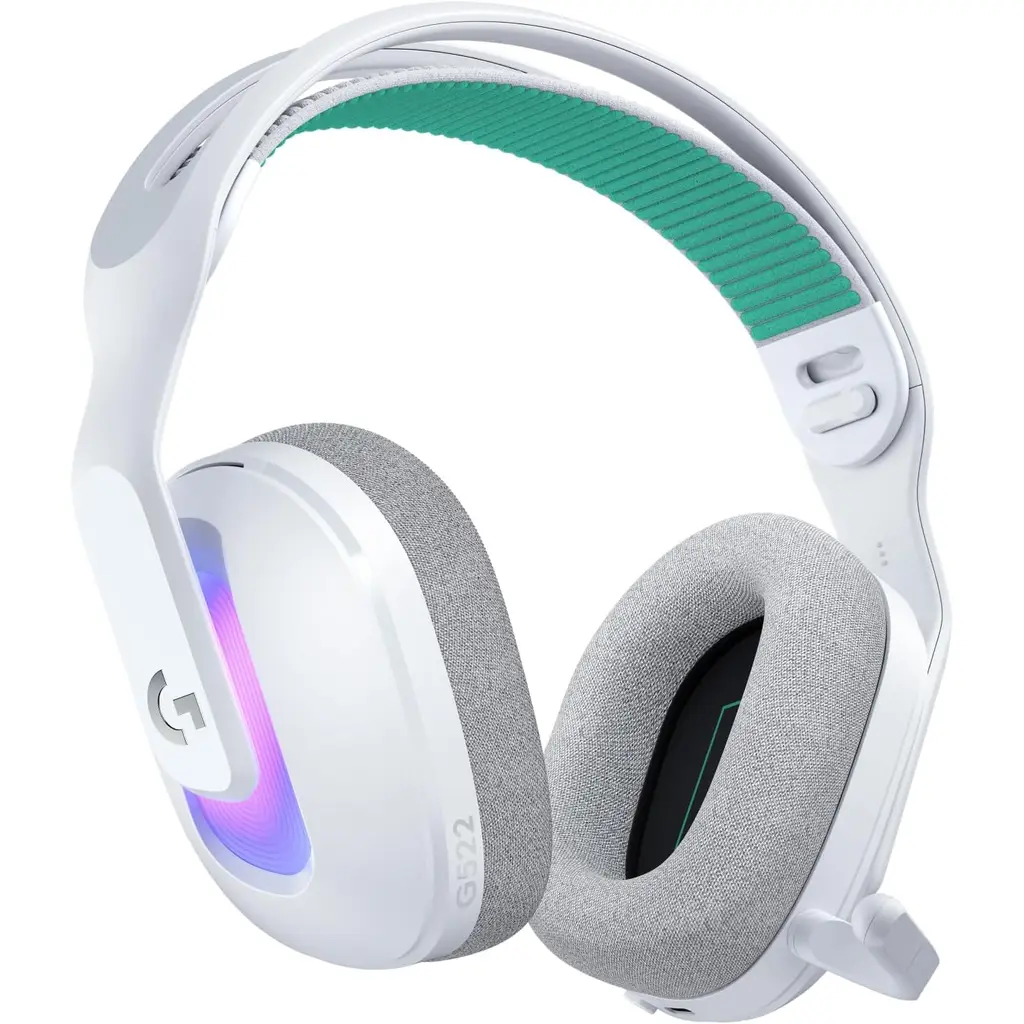 LOGITECH G522 Lightspeed Beyaz RGB Kablolu/Kablosuz Kulak Üstü Oyuncu Kulaklığı