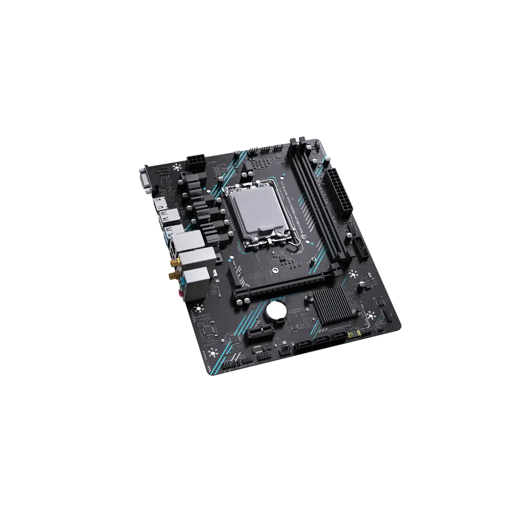 Maxsun H610M 666 WIFI LGA1700 DDR5 5600 Mhz M.2 HDMI mAtx Intel Anakart