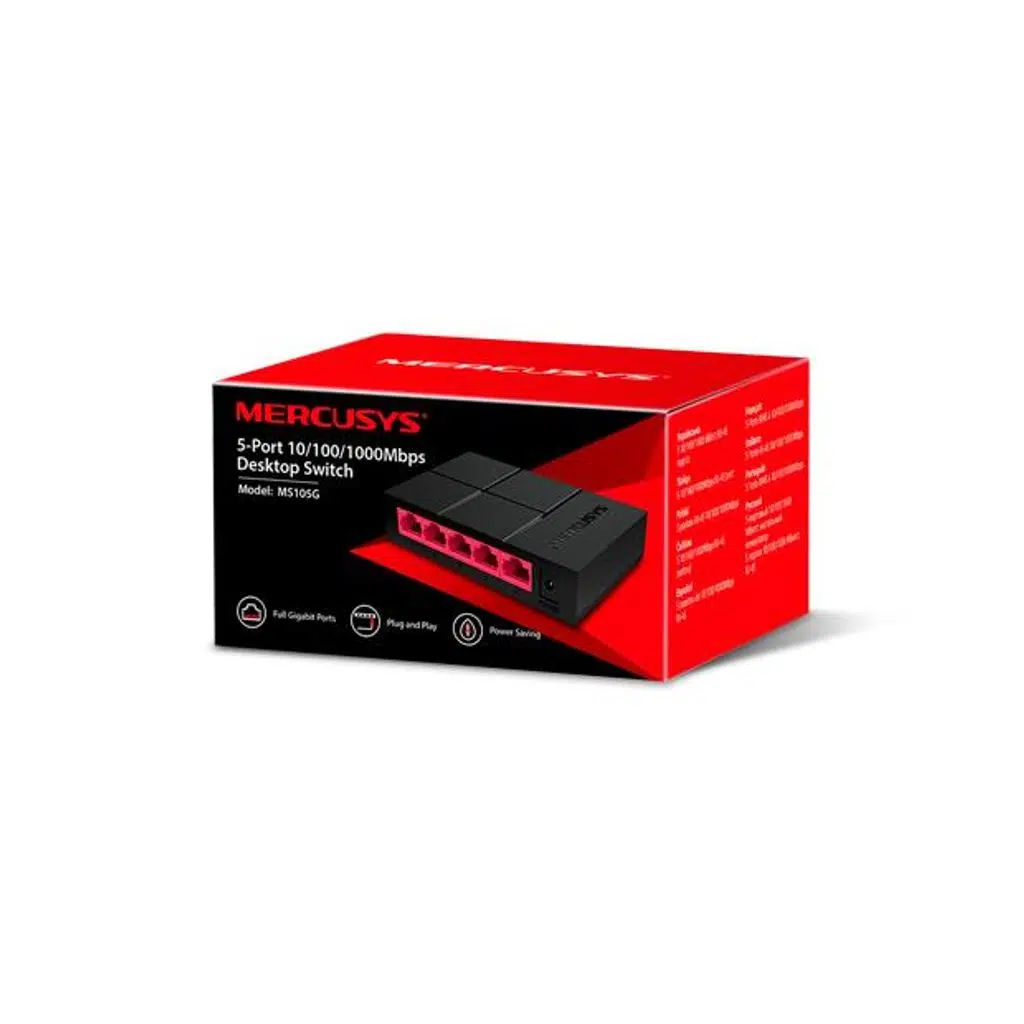 MERCUSYS MS105G 5-Port 10/100/1000Mbps Masaüstü Switch