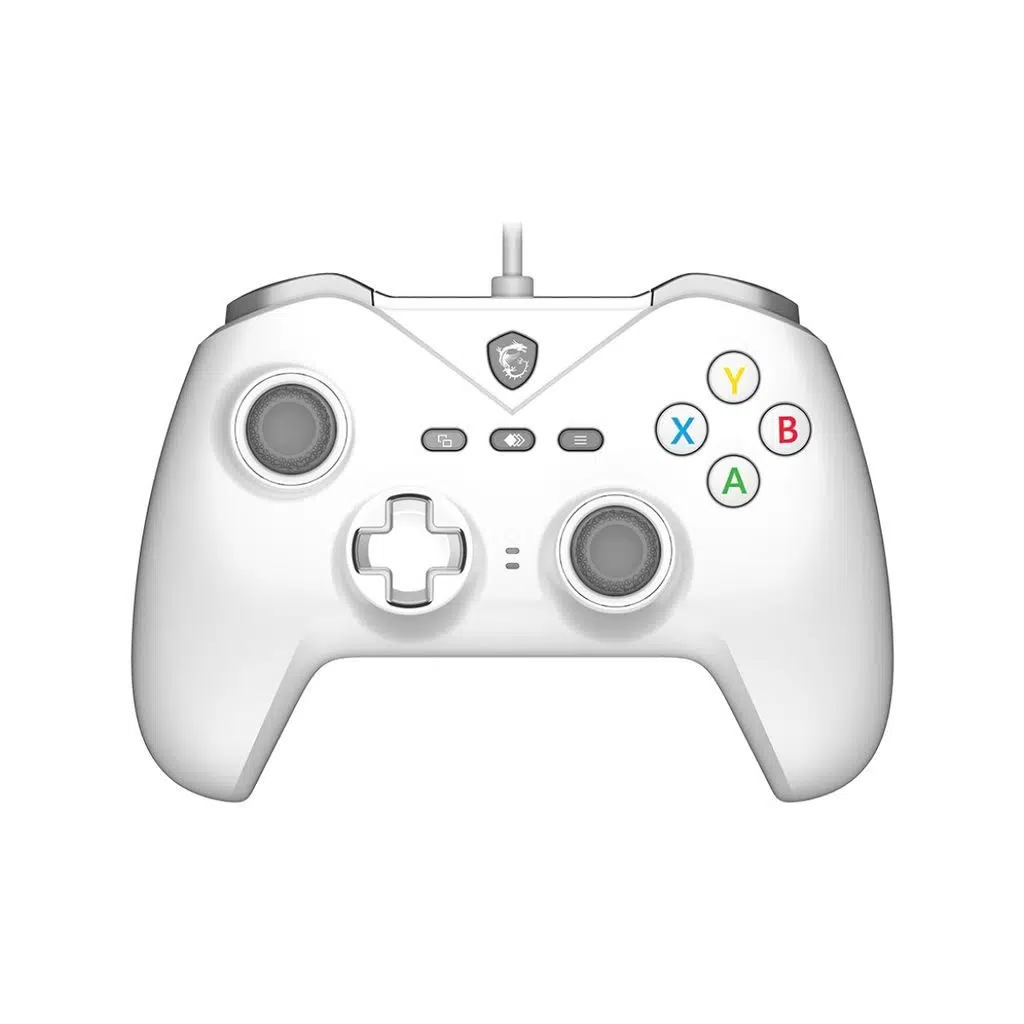 Msı Gg Force GC200 Whıte Beyaz Oyun Kolu Kablolu Pc/androıd 8+ Desteğı Çıft Tıtresım Motoru 2m