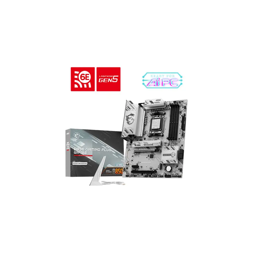 MSI MB B850 GAMING PLUS WIFI6E AM5 DDR5 8200MHZ(OC) DP 2X M.2 USB 10GBS 2,5G LAN WI-FI 6E ATX