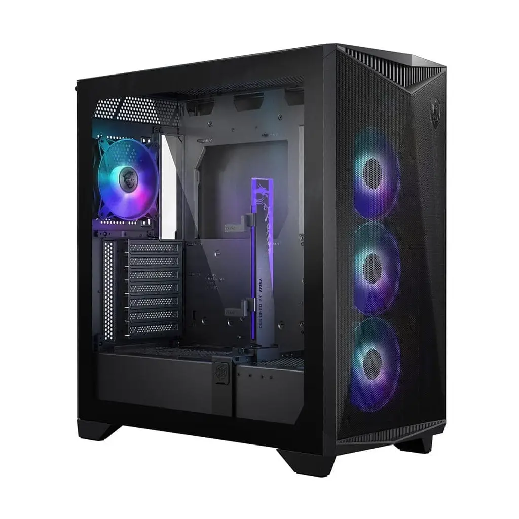 MSI MPG GUNGNIR 300R AIRFLOW TEMPERLI CAM A-RGB FAN 4x120mm PMW FAN ATX BROWN BOX GAMING BILGISAYAR KASASI