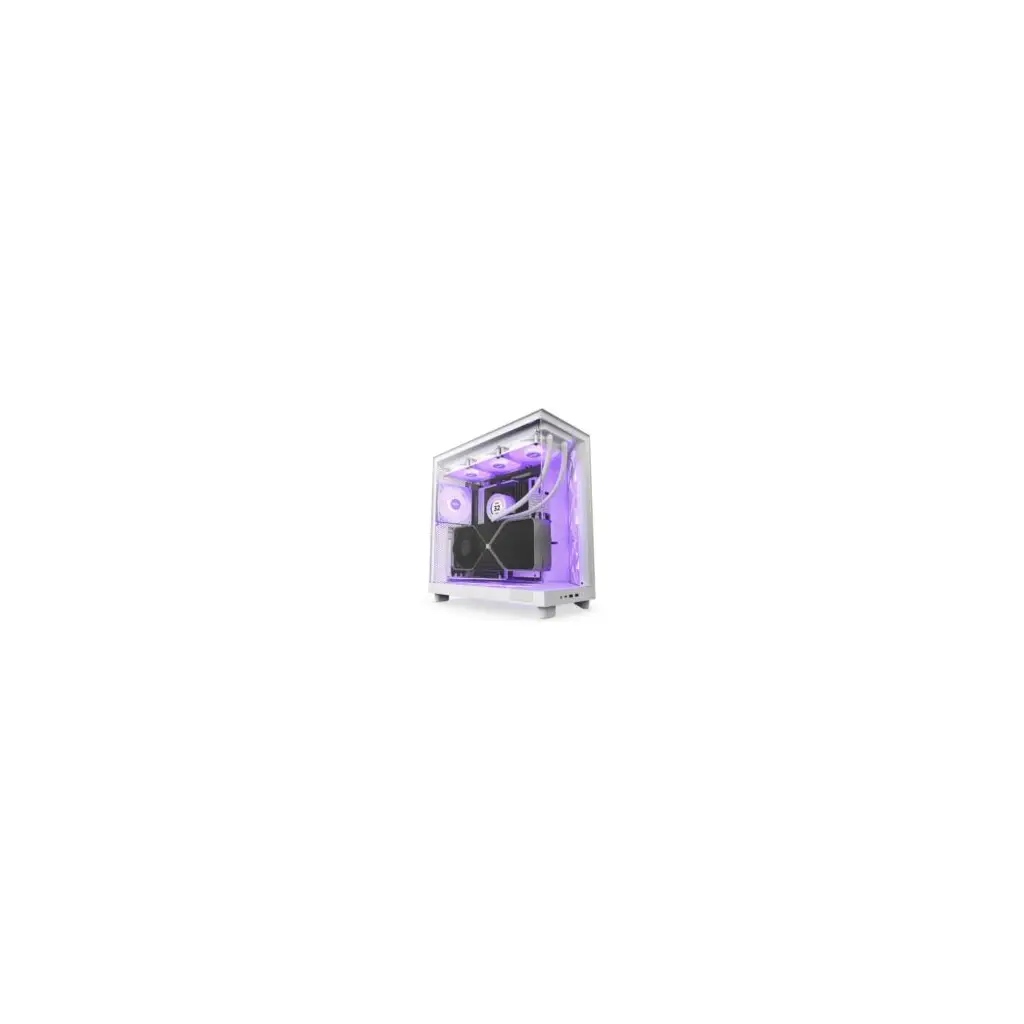 NZXT H6 FLOW RGB BEYAZ ATX MİD TOWER KASA - CC-H61FW-R1
