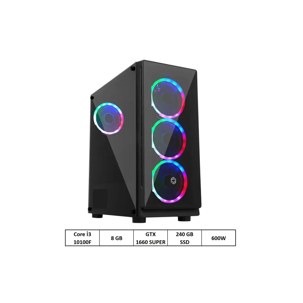 OXPC-3000 i3-10100F 8GB 240GB 6GB GTX1660 FD