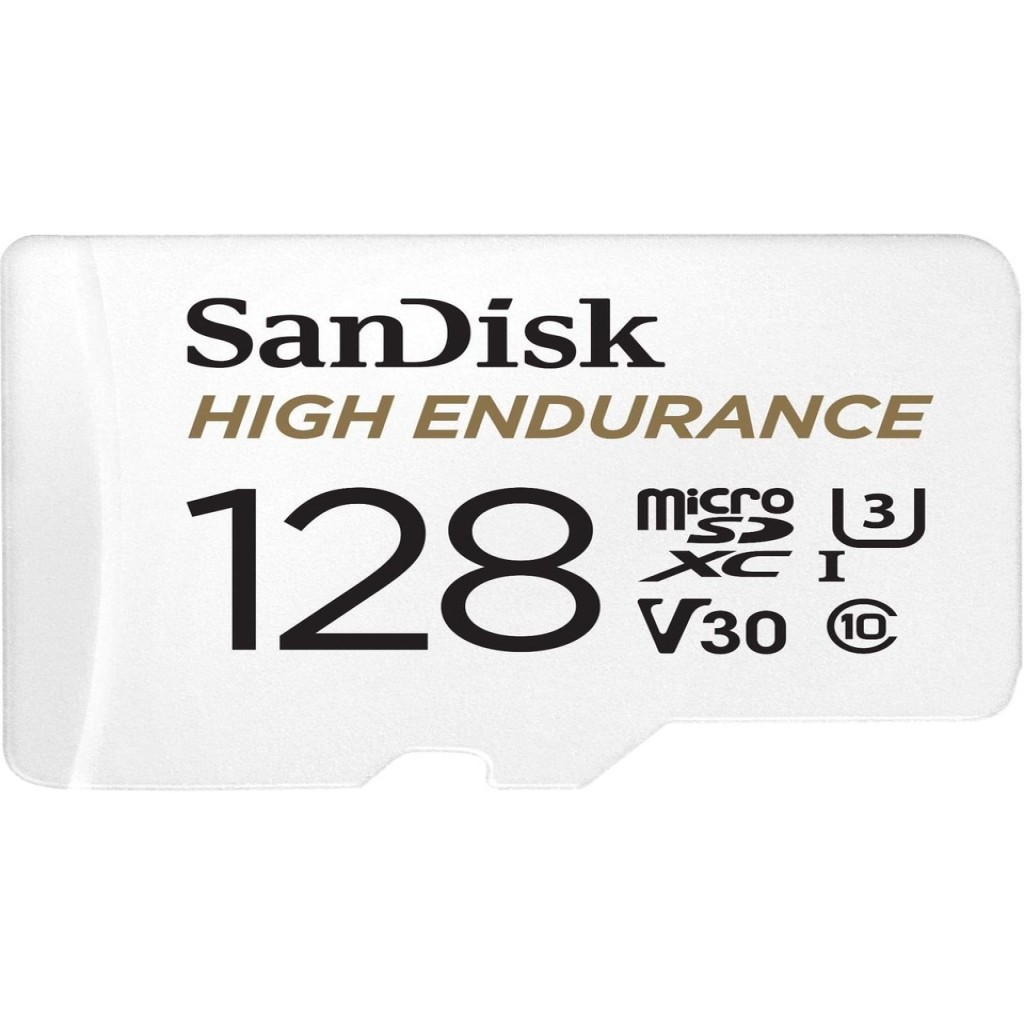 SanDisk High Endurance MicroSDHC 128Gb + SD-adapt.