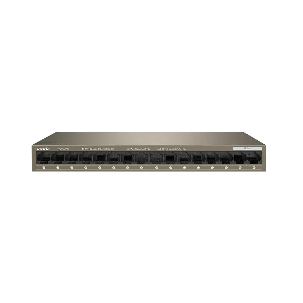 TENDA 16port TEG1016M GIGABIT Yönetilemez Switch Masaüstü