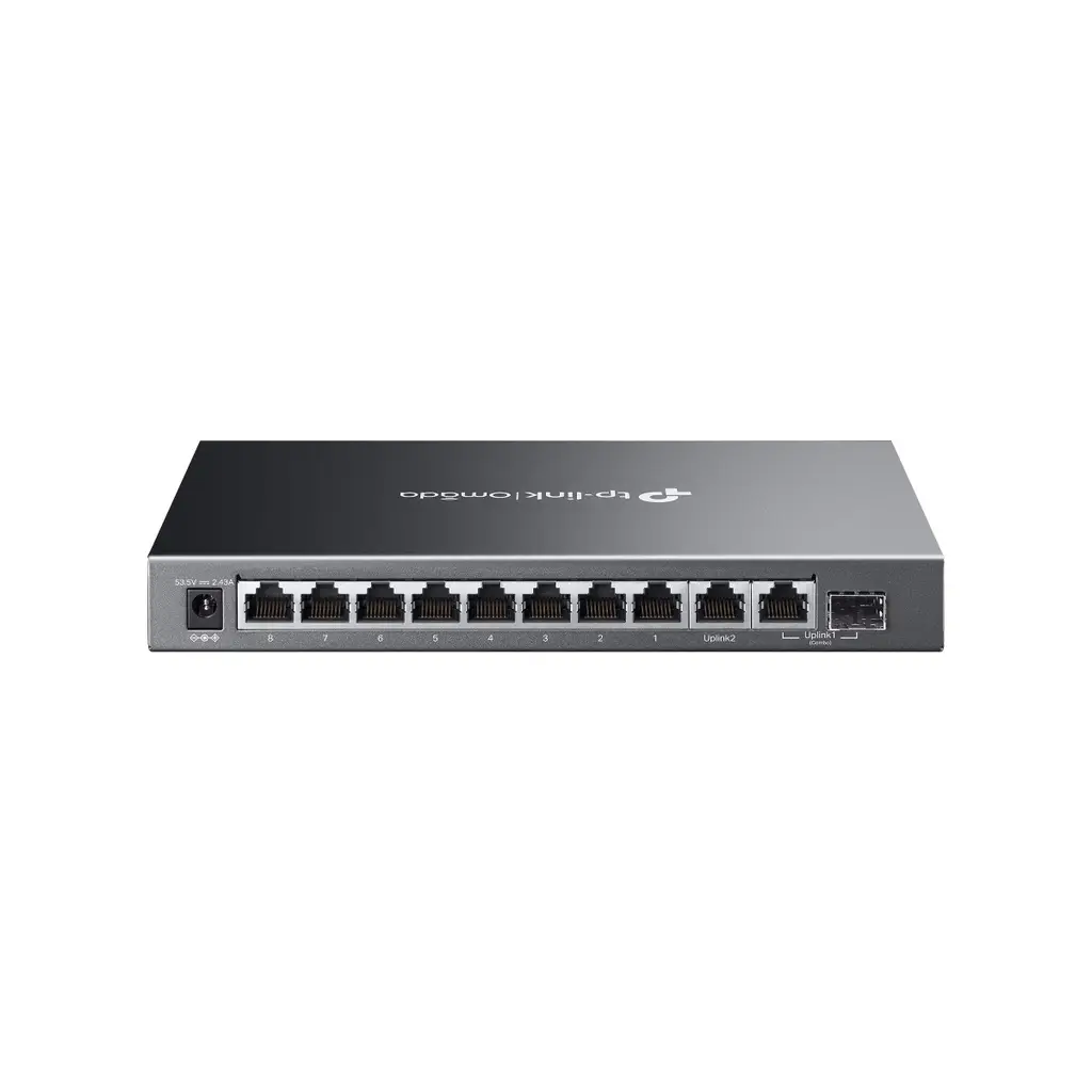 TP-LINK 8port PoE 63w 1-SFP 2-Uplink Gigabit Yönetilebilir Switch OMADA ES210GP