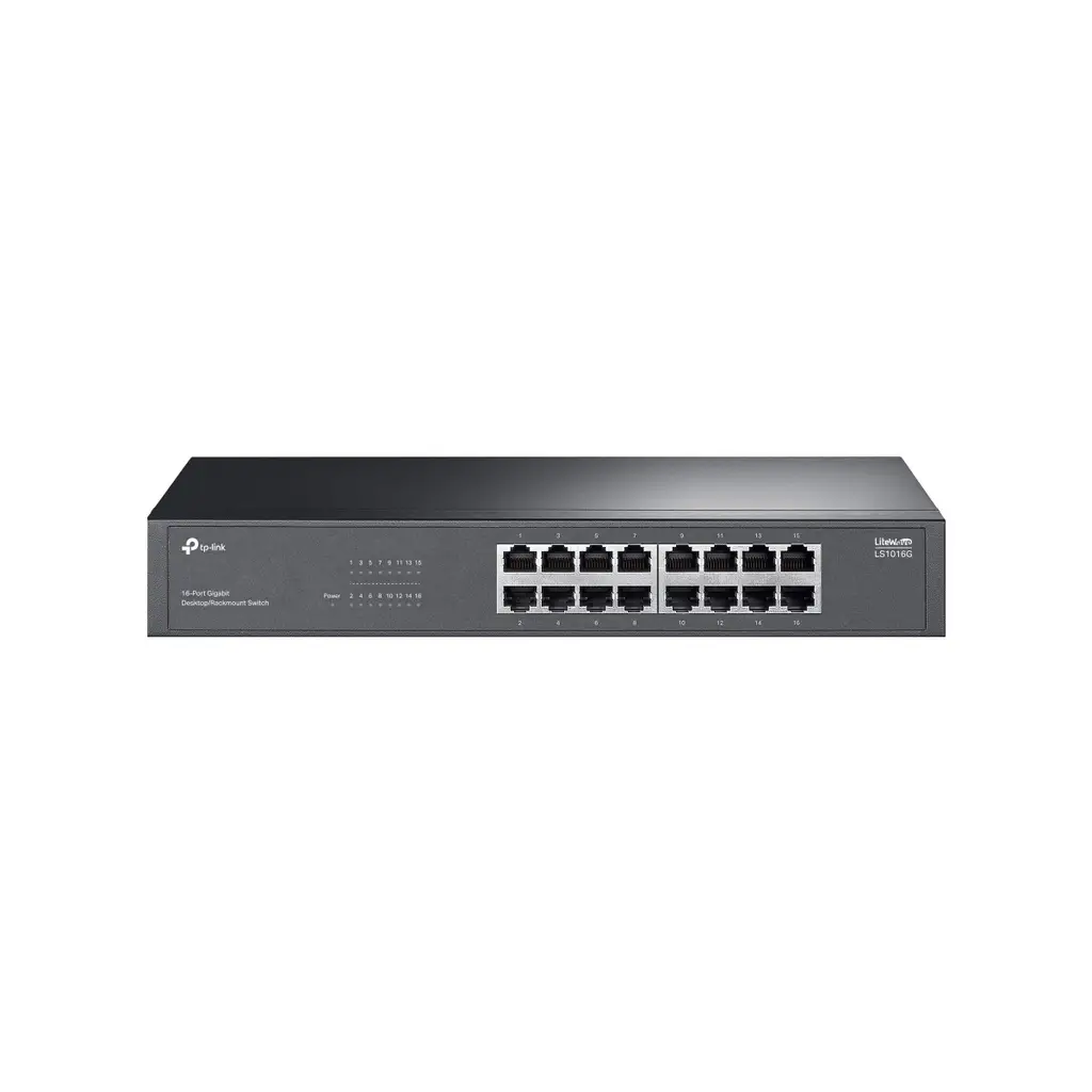 TP-LINK LS1016G 16 PORT GIGABIT RACKMOUNTABLE METAL KASA SWITCH