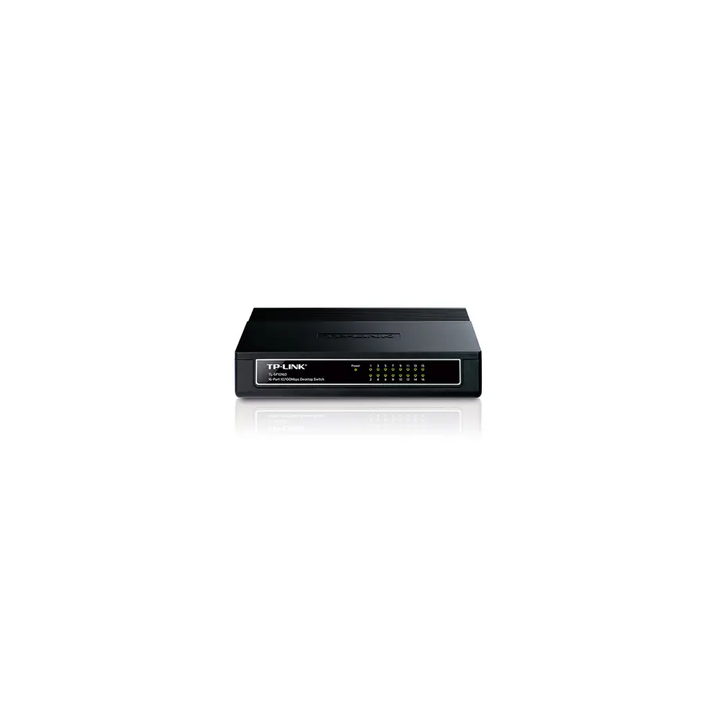 TP-LINK TL-SF1016D, 16 Port, 10/100M, Plastik Kasa, Desktop Switch / Omada Runrate