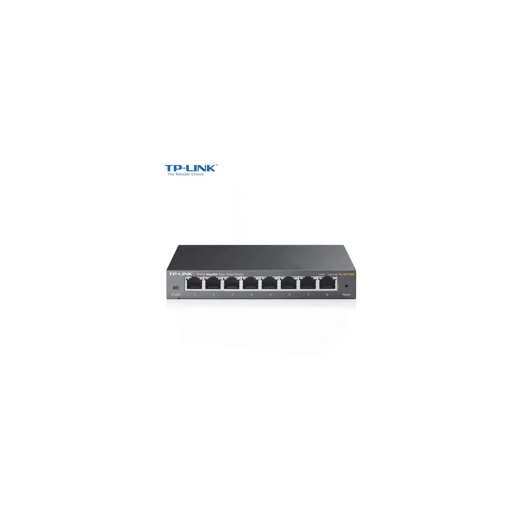 TP-LINK TL-SG108E, 8 Port, 10/100/1000M, Çelik Kasa, Gigabit Desktop Easy Smart Switch / Omada Runrate
