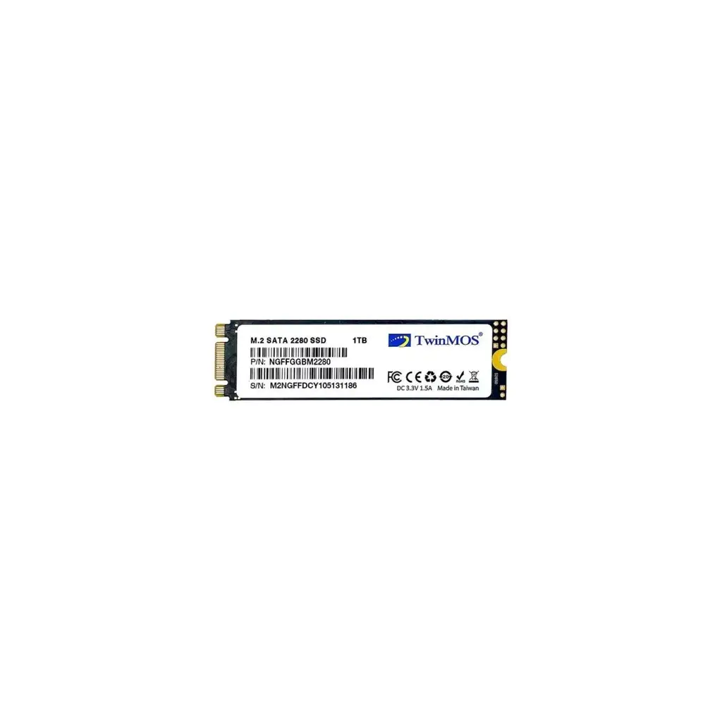 TwinMOS 1TB M.2 2280 SATA3 SSD (580/550Mb/s)
