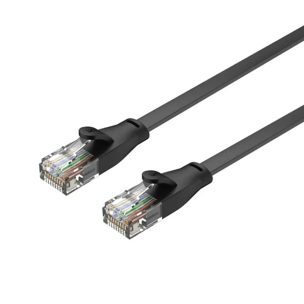 UNITEK CAT6 PATCH KABLO 10MT FLAT 1GBPS, SİYAH (C1813GBK)
