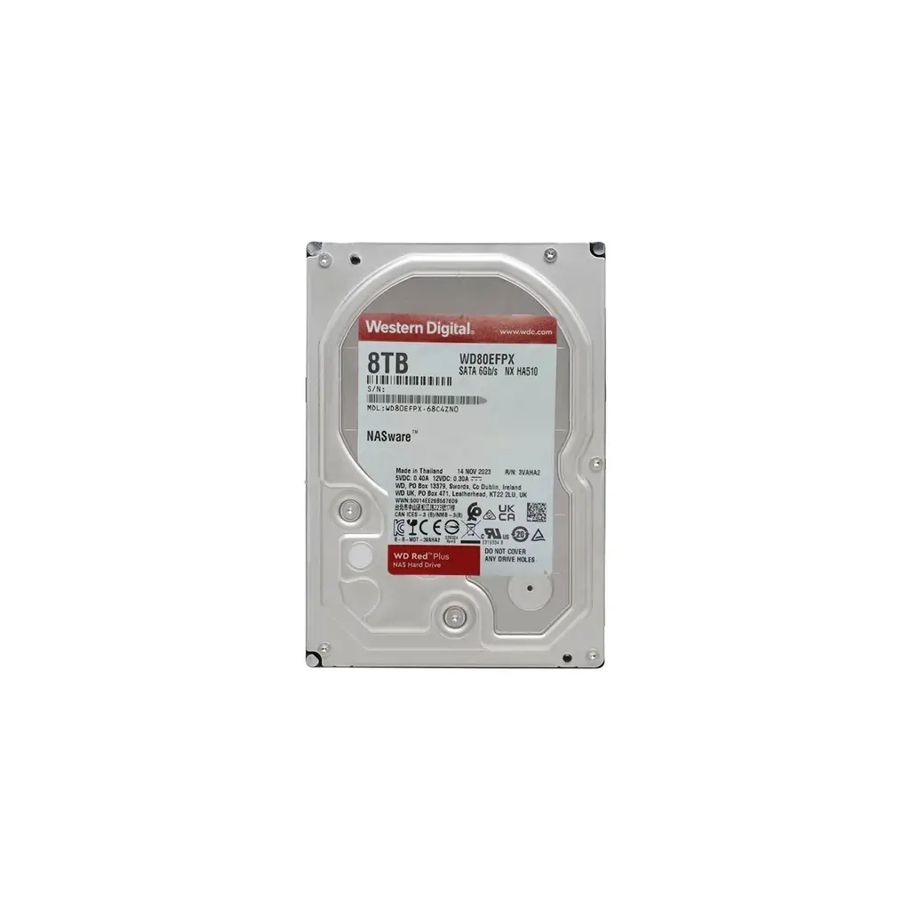 WD 8TB Red Plus NAS 3.5" 5640Rpm Sata3 -WD80EFPX