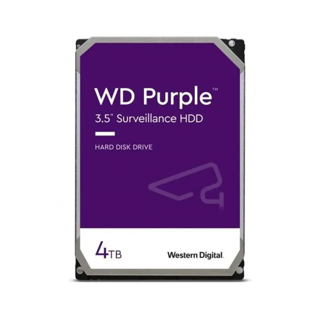 WD Purple 4TB 3.5" WD43PURZ SATA-3.0 5400RPM 256MB Harddisk