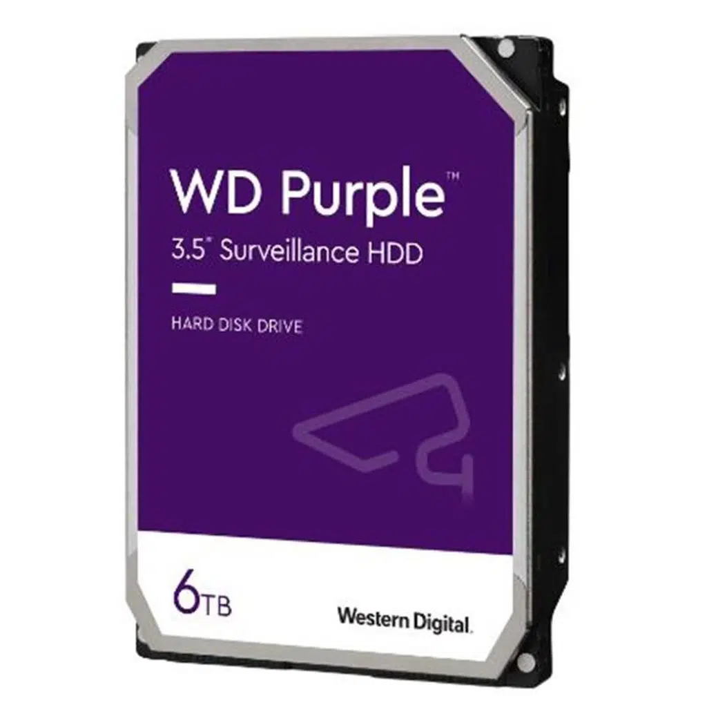 WD Purple 6TB 3.5" WD64PURZ SATA-3.0 5400RPM 256MB Harddisk