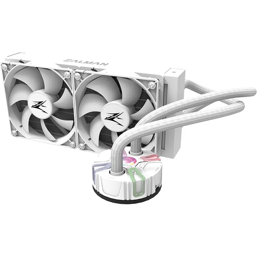 Zalman RESERATOR5 Z24 Beyaz 77CFM 2000RPM 2*12cm ARGB Fan AMD AM5/Intel LGA1700 240mm Sıvı Soğutmalı