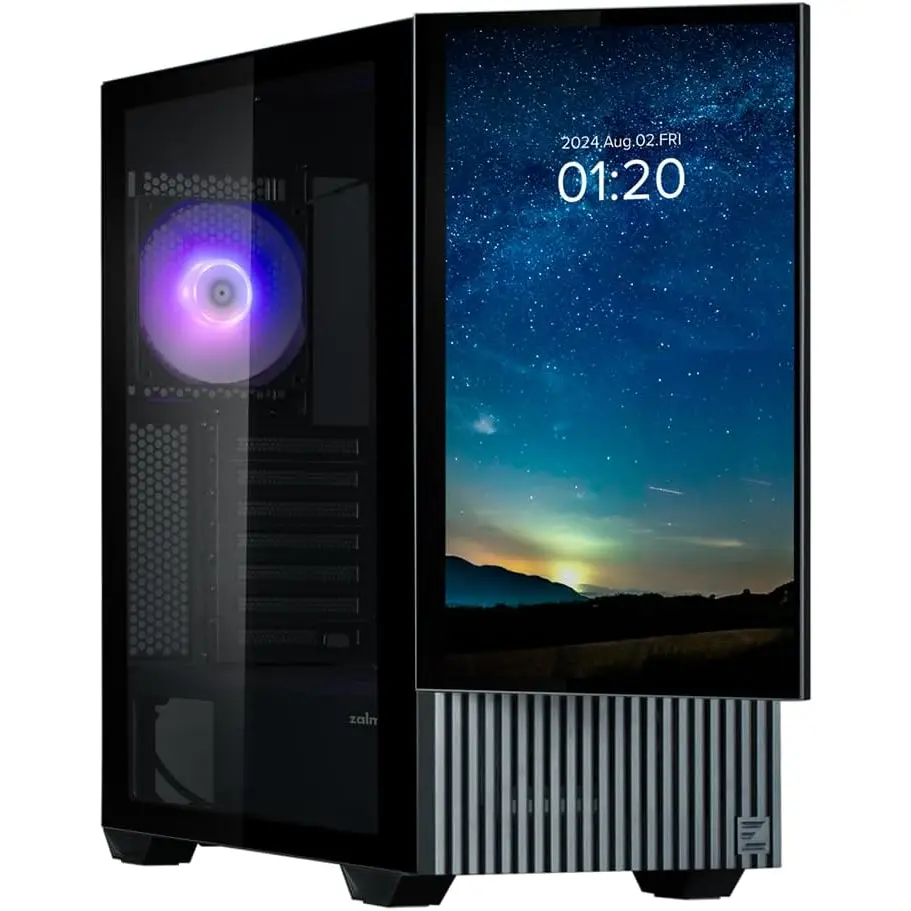 Zalman Z10 DS 15.6'' FHD Dahili Ekranlı Siyah 3*12cm Fanlı Mid-T Gaming Oyuncu Kasası