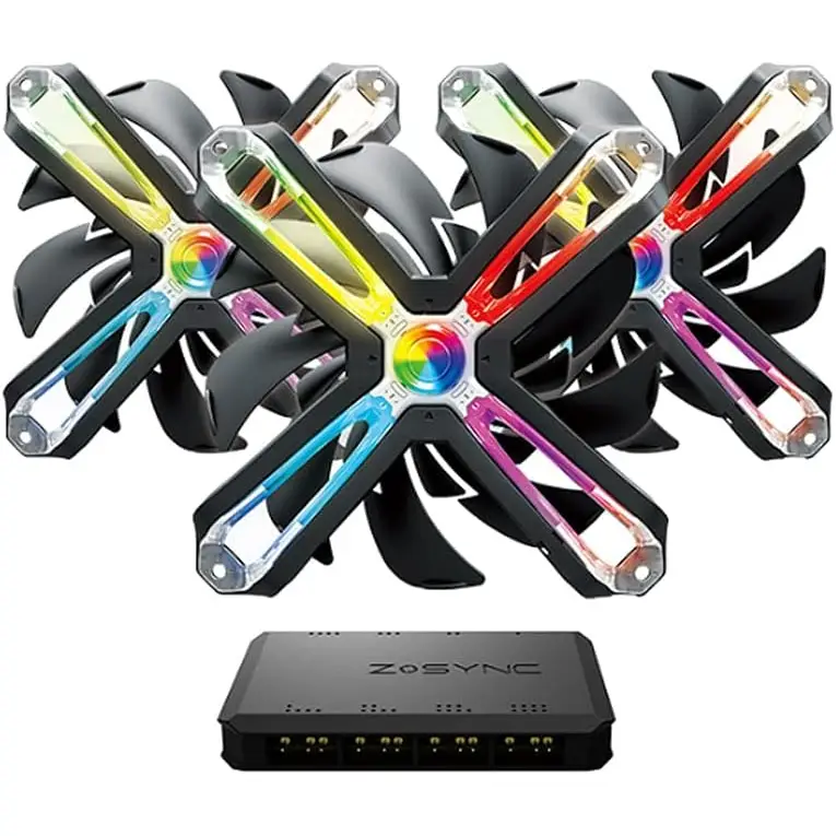 Zalman ZM-SF120A3 3*12cm ARGB Ters Çark Fan Tasarımlı 3 lü Set Kasa Fanı