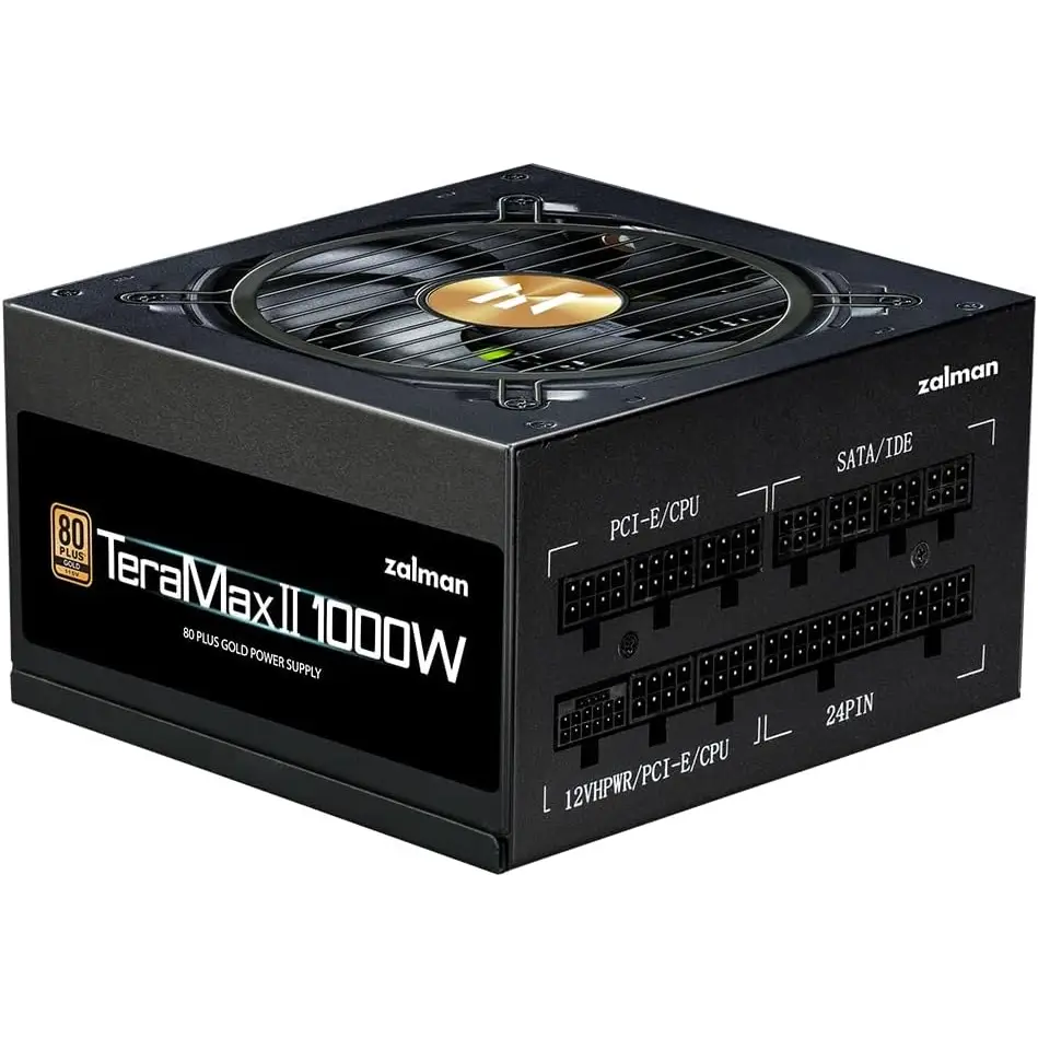 Zalman ZM1000-TMX2 TeraMax2 1000W 80+ Gold ATX3.0 ve PCIe Gen.5 Uyumlu Full-Modüler Power Supply