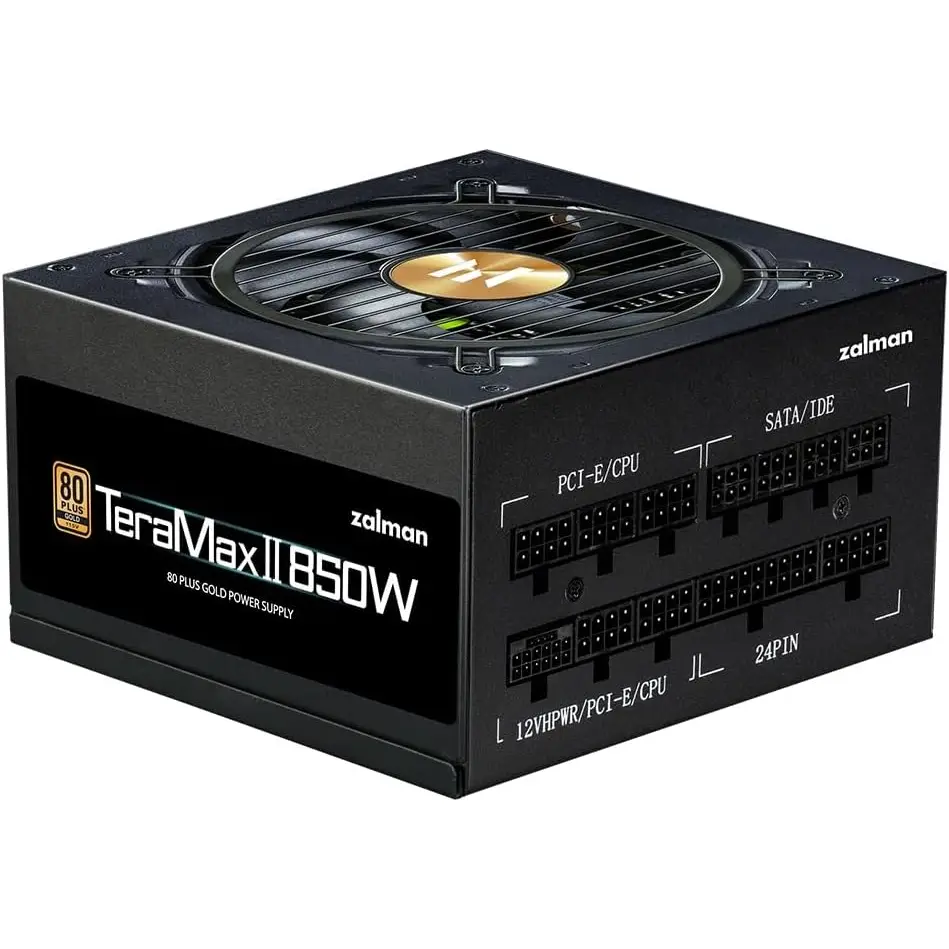 Zalman ZM850-TMX2 TeraMax2 850W 80+ Gold ATX3.0 ve PCIe Gen.5 Uyumlu Full-Modüler Power Supply
